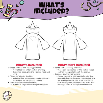 Ralsei Dress and Hat Cosplay Sewing Pattern (Digital Download)